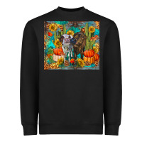 Black fall heifer cows Heavyweight Sweatshirt - RanaPortraitStore