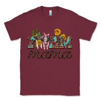 Burgundy farm mama with baby pigs Classic Tee - Artiststas