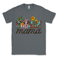 Charcoal Heather farm mama with baby pigs Classic Tee - Artiststas