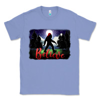 Colony Blue bigfoot believe christmas Classic Tee - FaDigitalArtStudio