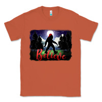 Copper bigfoot believe christmas Classic Tee - FaDigitalArtStudio
