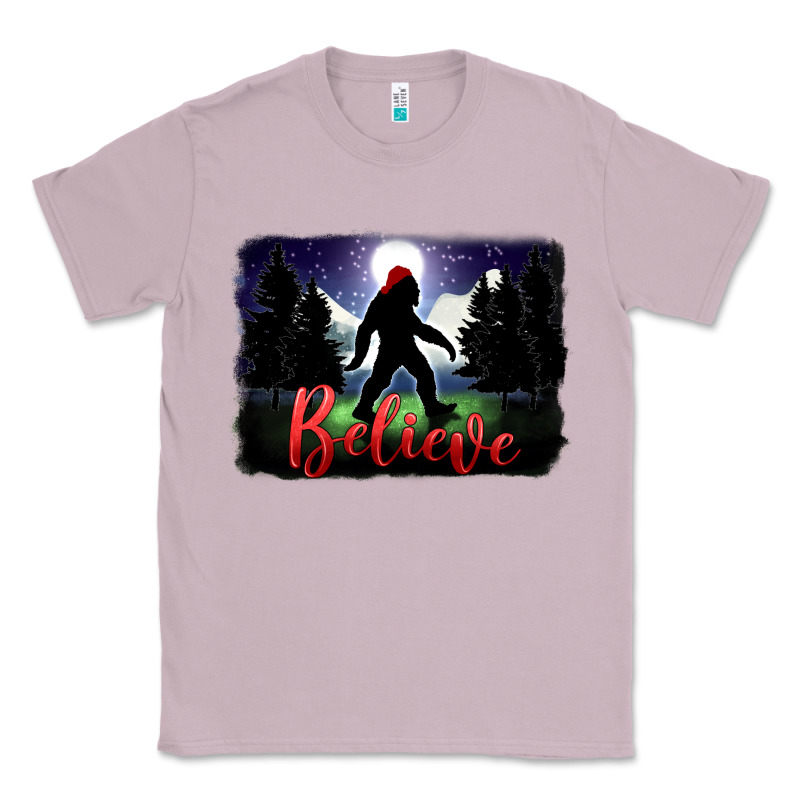 Bigfoot Believe Christmas Classic Tee by FaDigitalArtStudio | Teevron