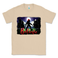 Mushroom bigfoot believe christmas Classic Tee - FaDigitalArtStudio
