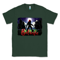 Sports Green bigfoot believe christmas Classic Tee - FaDigitalArtStudio