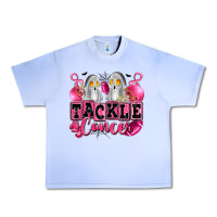 Tackle Cancer With Ghosts Playing Football Urban Heavy Tee | Teevron