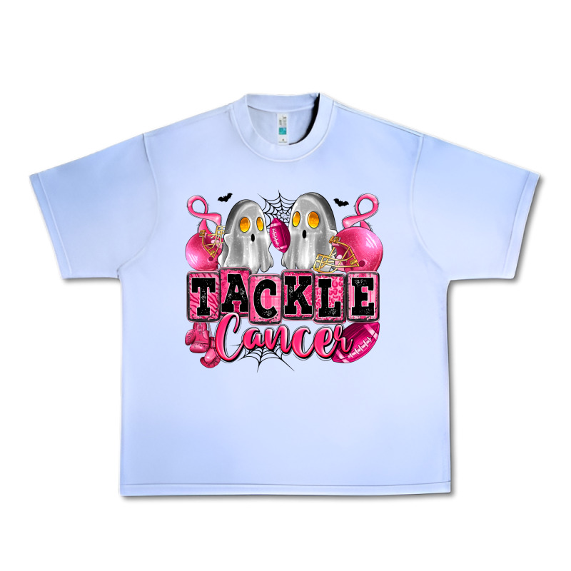 Tackle Cancer With Ghosts Playing Football Urban Heavy Tee by LillyAllenDesigns | Teevron