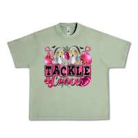 Oil Green tackle cancer with ghosts playing football Urban Heavy Tee - LillyAllenDesigns