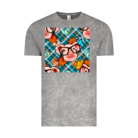 Cloud Rock fall pig seamless pattern Vintage Tee - BundleAndBundleShop