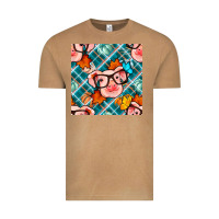 Vintage Camel fall pig seamless pattern Vintage Tee - BundleAndBundleShop