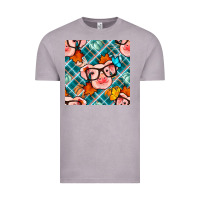 Vintage Zinc fall pig seamless pattern Vintage Tee - BundleAndBundleShop