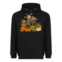 Black Fall heifer cows Heavyweight Hoodie - RanaPortraitStore
