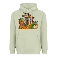 Matcha Fall heifer cows Heavyweight Hoodie - RanaPortraitStore