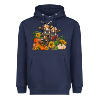Navy Fall heifer cows Heavyweight Hoodie - RanaPortraitStore