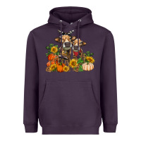 Plum Fall heifer cows Heavyweight Hoodie - RanaPortraitStore