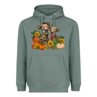 Sage Fall heifer cows Heavyweight Hoodie - RanaPortraitStore