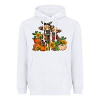 White Fall heifer cows Heavyweight Hoodie - RanaPortraitStore