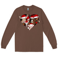 Chestnut farm animals christmas Long Sleeve Tee - CowhideDigitalArt