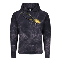 Cloud Black Hercules Beetle Side Vintage Hoodie - LillyAllenDesigns