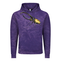 Cloud Purple Hercules Beetle Side Vintage Hoodie - LillyAllenDesigns