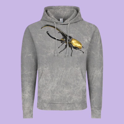 Hercules Beetle Side Vintage Hoodie Designed By Lillyallendesigns