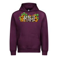 Mauve Wine Cactus Cowhide Sunflower Mama and Mini Set Urban Hoodie - Jasminsmagicworld