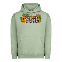Pigment Oil Green Cactus Cowhide Sunflower Mama and Mini Set Urban Hoodie - Jasminsmagicworld