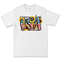 White USA 4th of July Premium Tee - FaDigitalArtStudio