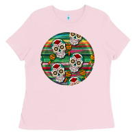 Bubblegum Pink hispanic heritage month round earrings 4 Ladies Tee - BundleAndBundleShop