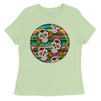 Matcha hispanic heritage month round earrings 4 Ladies Tee - BundleAndBundleShop