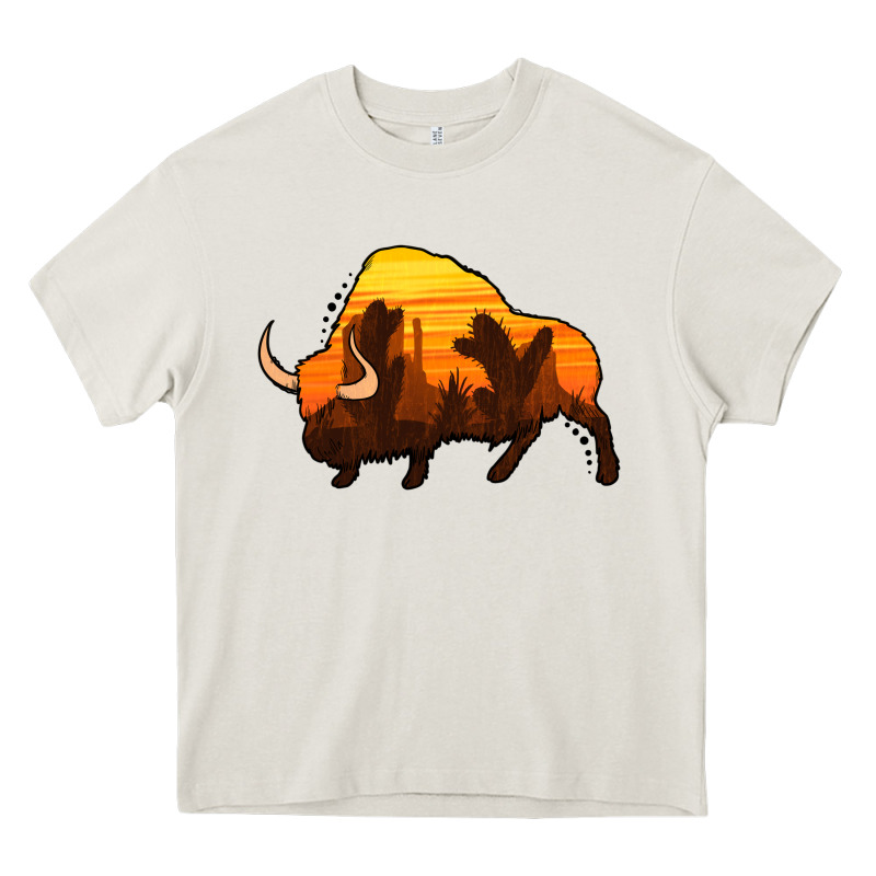 Western Bison Heavy Core Tee by Jasminsmagicworld | Teevron