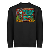 Black Christmas begins with christ cross Heavyweight Sweatshirt - Jasminsmagicworld