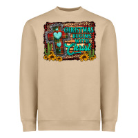Mushroom Christmas begins with christ cross Heavyweight Sweatshirt - Jasminsmagicworld