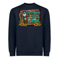 Navy Christmas begins with christ cross Heavyweight Sweatshirt - Jasminsmagicworld