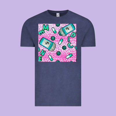 Western Medicine Seamless Pattern Vintage Tee Designed By Bundleandbundleshop
