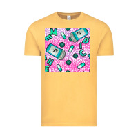 Vintage Mustard Western Medicine Seamless Pattern Vintage Tee - BundleAndBundleShop
