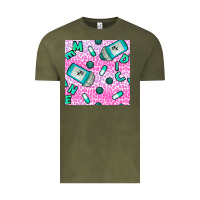 Vintage Olive Western Medicine Seamless Pattern Vintage Tee - BundleAndBundleShop