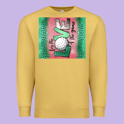 For The Love Of The Game Golf Premium Sweatshirt Designed By Jasminsmagicworld