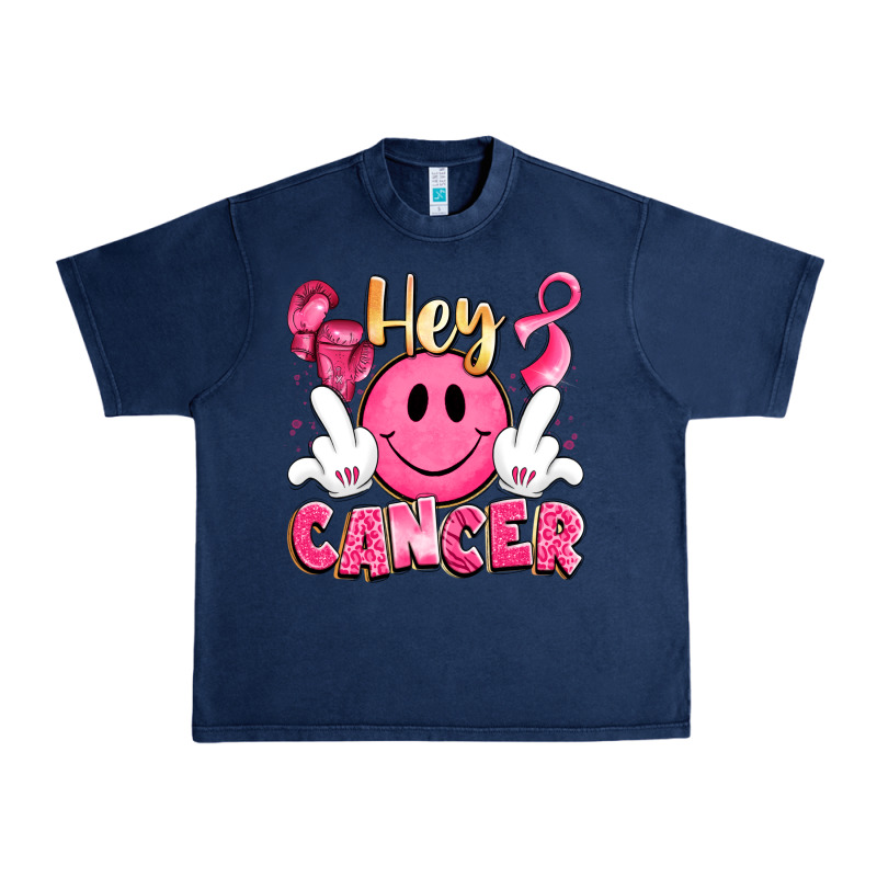 Hey Cancer With Middle Fingers Urban Heavy Tee by LillyAllenDesigns | Teevron