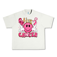 Pistachio hey cancer with middle fingers Urban Heavy Tee - LillyAllenDesigns