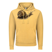 Vintage Mustard snail Vintage Hoodie - LillyAllenDesigns