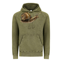 Vintage Olive snail Vintage Hoodie - LillyAllenDesigns