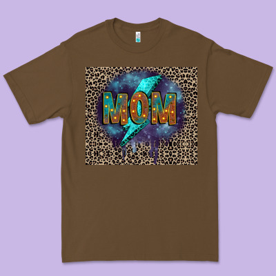 Leopard Mom Premium Tee Designed By Fadigitalartstudio