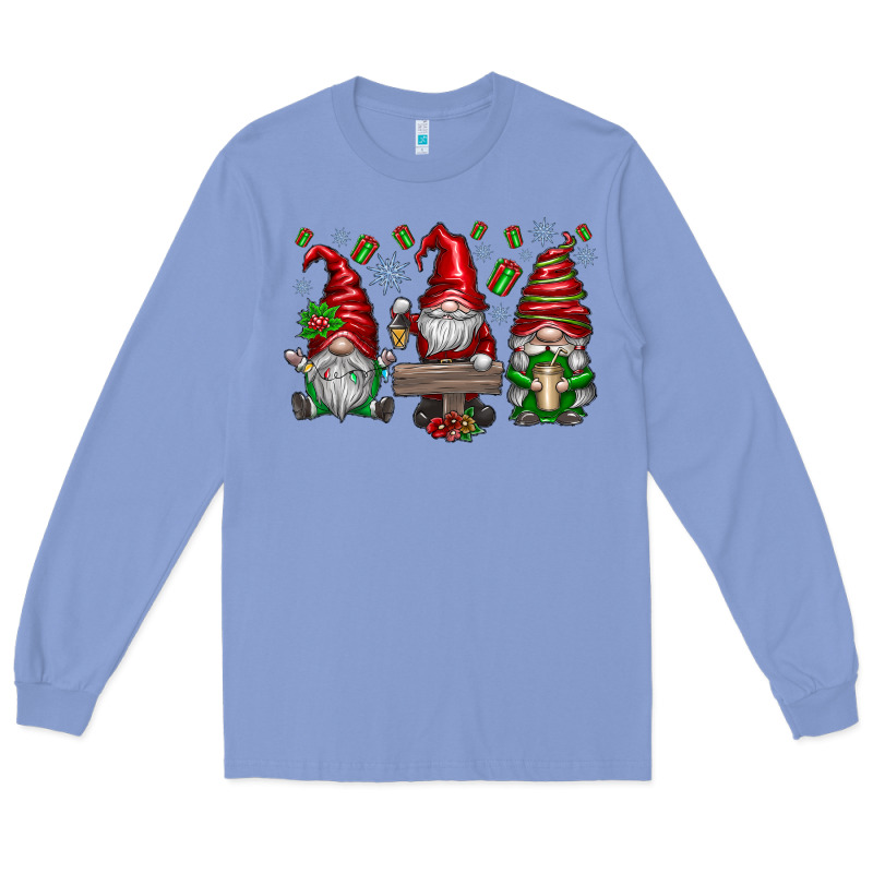 Christmas Gnomes Celebration Long Sleeve Tee by CowhideDigitalArt | Teevron