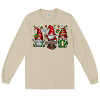 Mushroom christmas gnomes celebration Long Sleeve Tee - CowhideDigitalArt