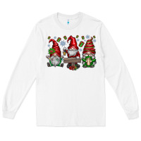 White christmas gnomes celebration Long Sleeve Tee - CowhideDigitalArt