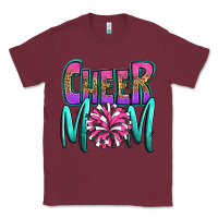 Burgundy cheer mom Classic Tee - OliviaCreatesArt