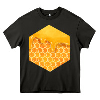 Asphalt honeycomb fa element Heavy Core Tee - FaDigitalArtStudio