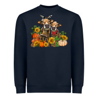 Navy Fall heifer cows Heavyweight Sweatshirt - RanaPortraitStore