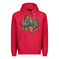 Cardinal leopard cowhide sunflower texas map Premium Hoodie - Artiststas