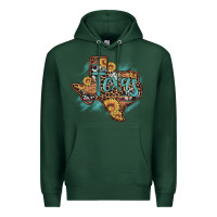Sports Green leopard cowhide sunflower texas map Premium Hoodie - Artiststas